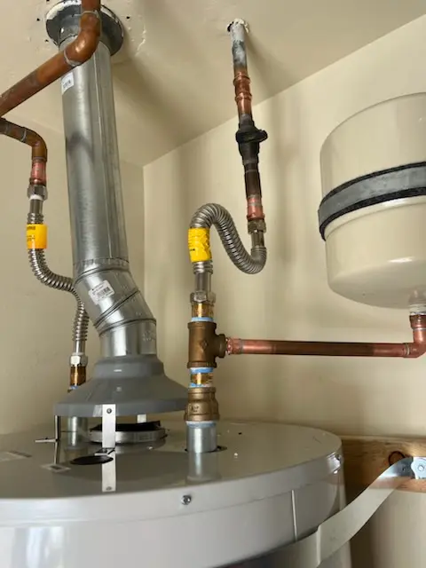 Water heater installation and plumbing repair in Maryland Line