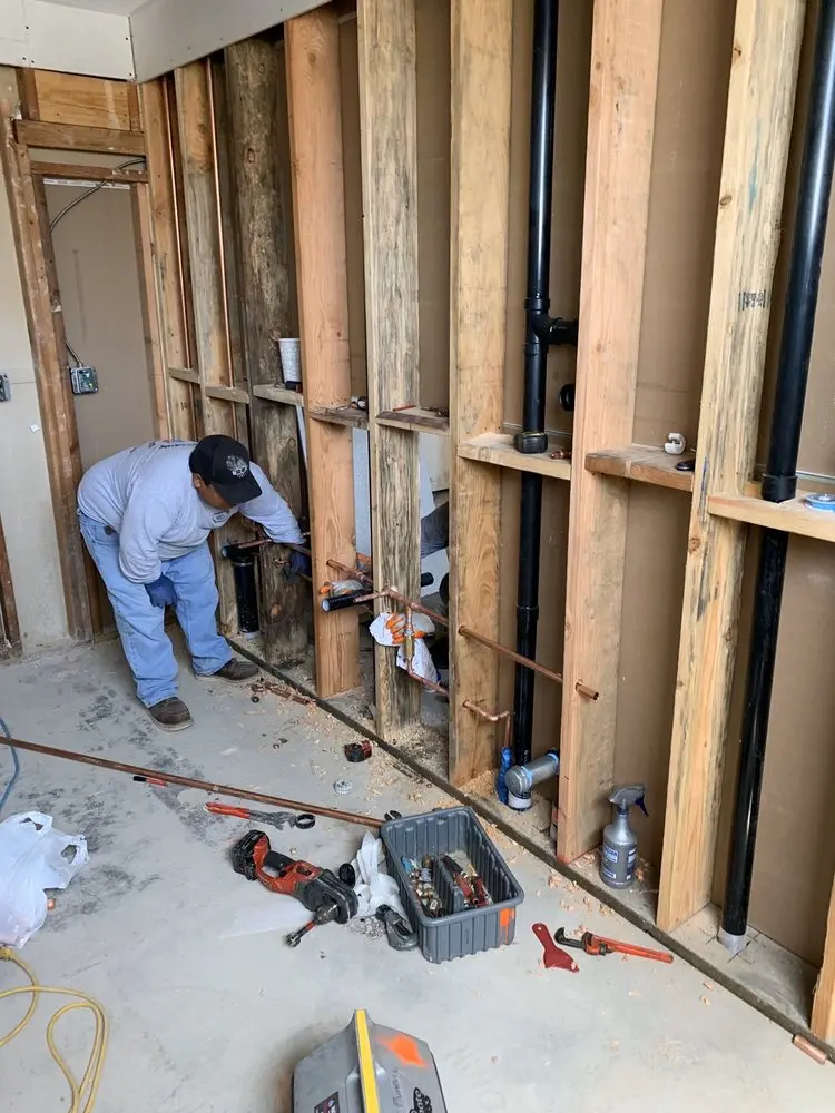 Commercial rough-in plumbing for Gas Line Repair in Maryland Line